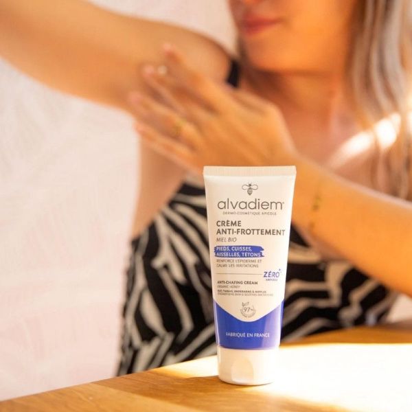 Alvadiem Crème Anti-Frottement au Miel Bio 75ml - Pieds, cuisses, aisselles, tétons