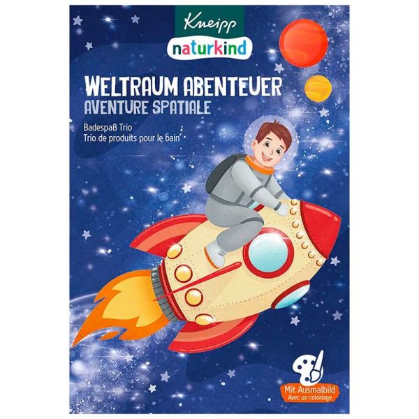 Kneipp Naturkids Coffret Espace - Bain Effervescent - Trio de Produits - 195g