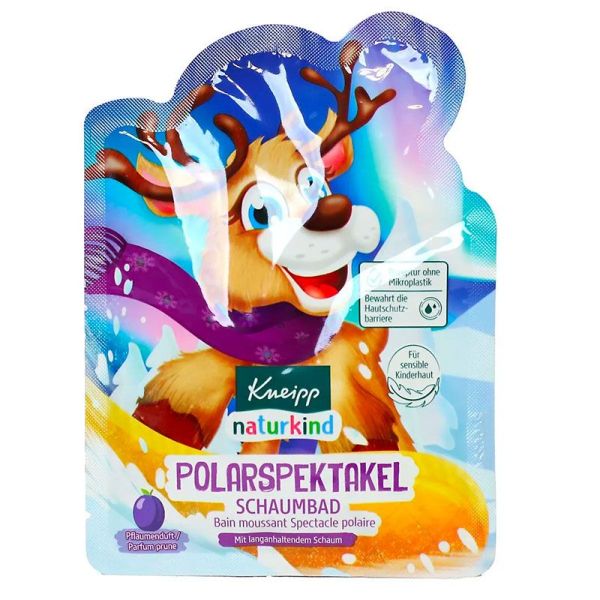 Kneipp Nature Kids - Bain Moussant Rennes de Noel - Polaire Parfum Prune - 40ml