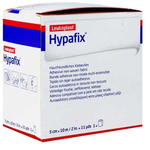 BSN Médical Hypafix Bande Adhésive - 10 m x 5 cm - 1 unité - Maintien fiable sur peaux sensibles