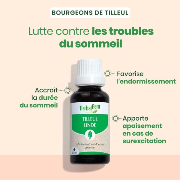 HerbalGem Tilleul Bio 30ml – Sommeil et relaxation