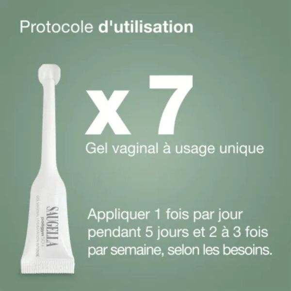 Saugella Poligyn 50+ - 7 unidoses - Soulagement durable de la sécheresse intime