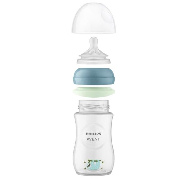 Philips Avent Natural Response Nighttime Biberon Phosphorescent 260ml - 3 à 6 mois avec tétine à débit moyen