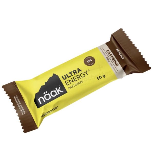 Naak Ultra Energy Barre Énergétique Caféinée - 1 barre - Saveur Mocha