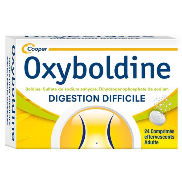 Cooper Oxyboldine 24 comprimés effervescents