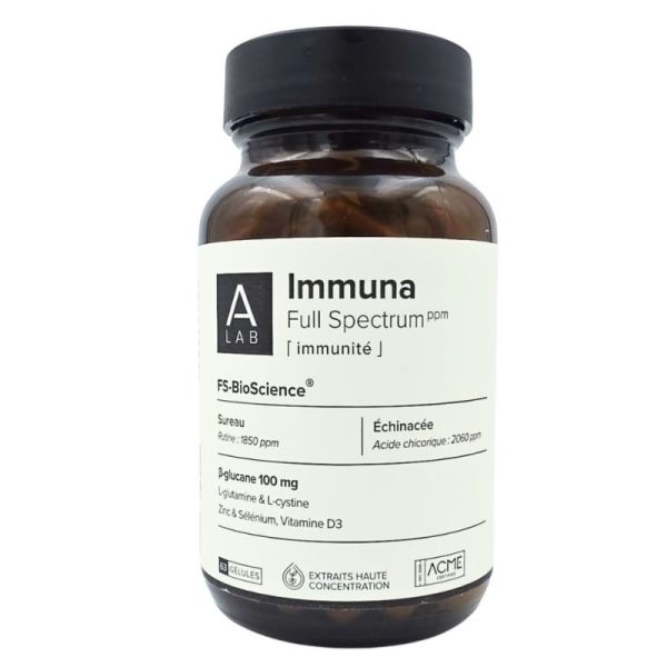Aragan Immuna Full Spectrum 63 gélules - Contribue à l'immunité