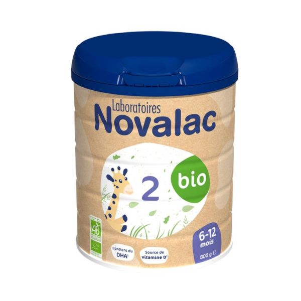 Novalac Bio 2 Lait en Poudre 6-12 mois - 800g