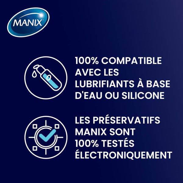 Manix Pure Easy Fit Préservatifs Protection et Confort - 44 préservatifs - Confort optimal