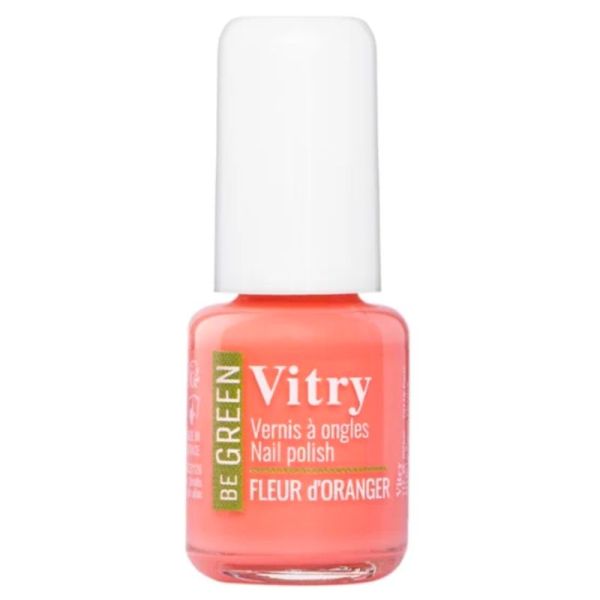 Vitry Be Green Vernis à Ongles - 6 ml - Couleur : Fleur d'Oranger - Vernis vegan, naturel et innovant