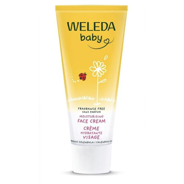 Weleda Baby Crème Protectrice Visage Calendula Sans Parfum 50ml – Apaisement et protection