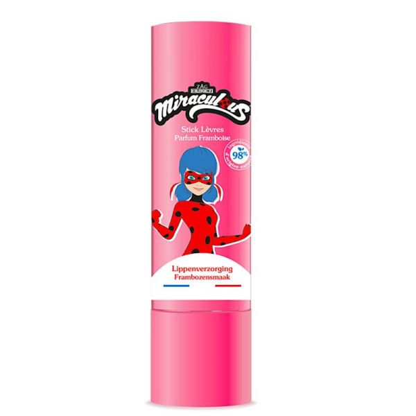 Le Comptoir Du Bain Stick Lèvres Miraculous - Parfum Framboise - Hydrate & Protège - 4g