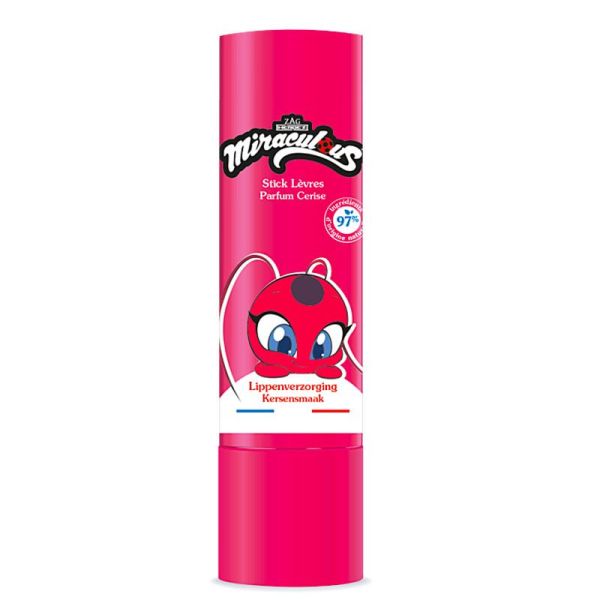 Le Comptoir Du Bain Stick Lèvres Miraculous - Parfum Cerise - Hydrate & Protège - 4g