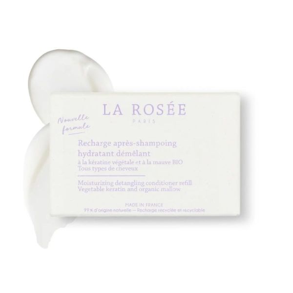 La Rosée Recharge Après-Shampoing Hydratant Démêlant 200ml - Kératine végétale et mauve bio