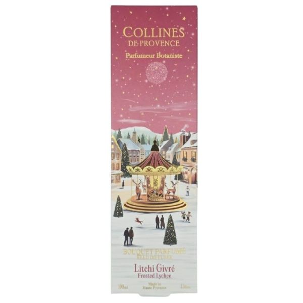 Collines de Provence Bouquet Parfumé Litchi Givré 100 ml - Ambiance fruitée et florale