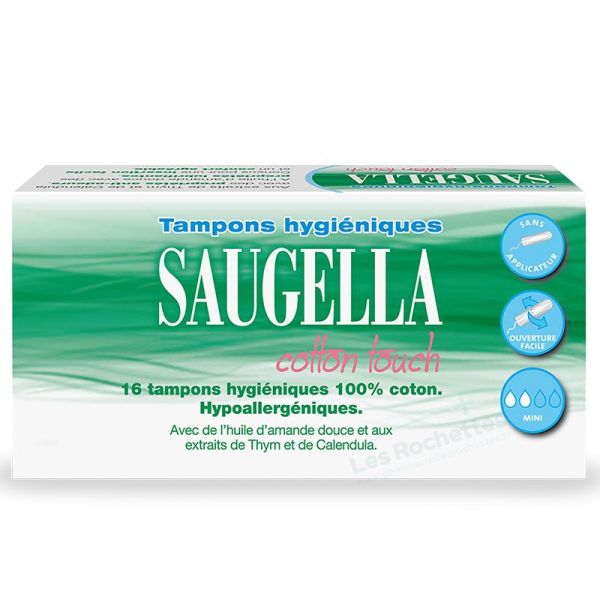 Saugella Cotton Touch Tampon Hygiénique Mini 16 unités