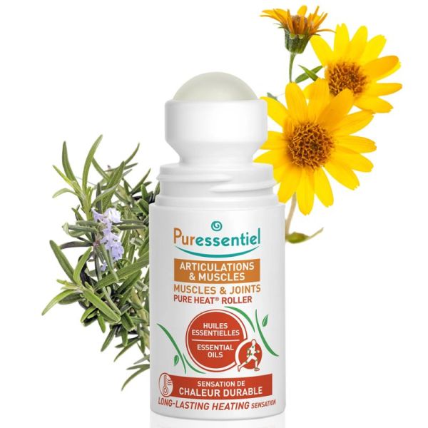 Puressentiel Articulations & Muscles Pure Heat Roller 75 ml – Soin massant chauffant intense