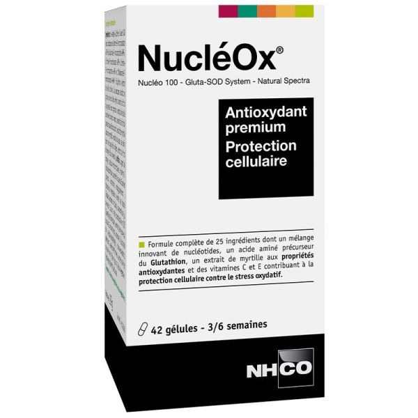 NHCO NucléOx Antioxydant 42 gélules - Protection cellulaire, convient aux végétaliens, haute teneur en polyphénols