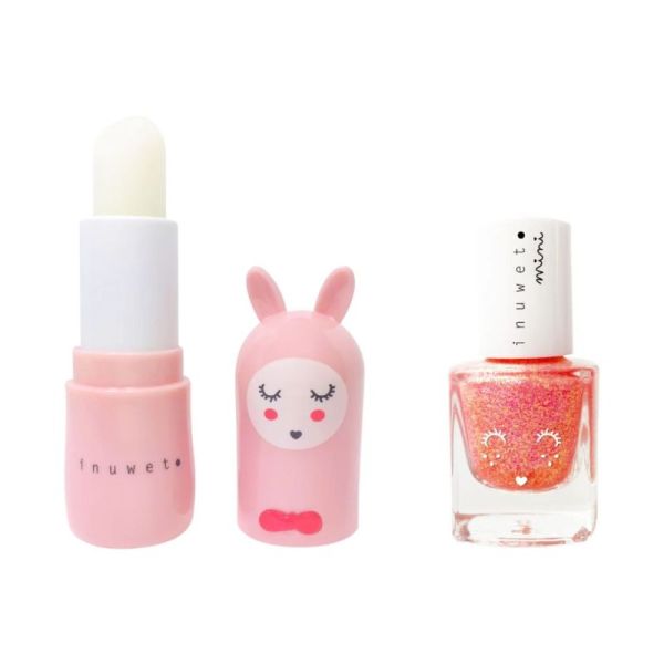 Inuwet Coffret Duo Baume & Vernis Kids Rose Clair Hydratation & Manucure Ludique