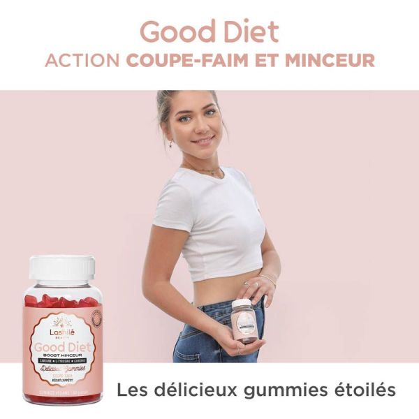 Lashilé Beauty Good Diet Boost Minceur Coupe-Faim - Réduit l'Appétit - 60 Gummies