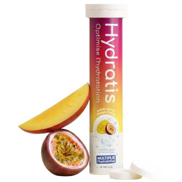 Hydratis Hydratation 20 Comprimés Effervescents Mangue Passion – Hydratation et récupération optimale