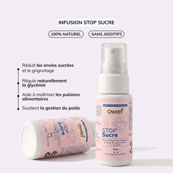 Owari Stop-Sucre Spray 30ml – Action anti-sucre natuelle