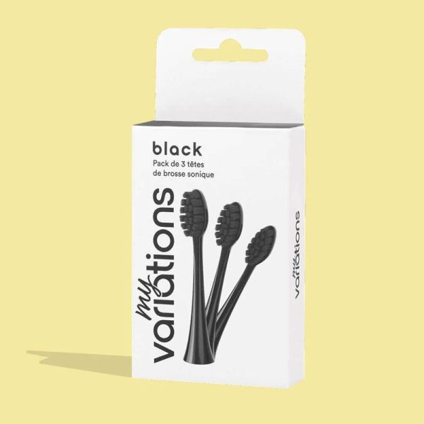 MyVariations Pack 3 Têtes Brosse à Dents Onyx-Black