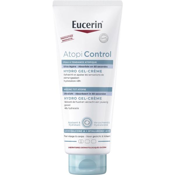 Eucerin AtopiControl Hydro Gel-Crème - 400ml - Hydratation intense et apaisement immédiat