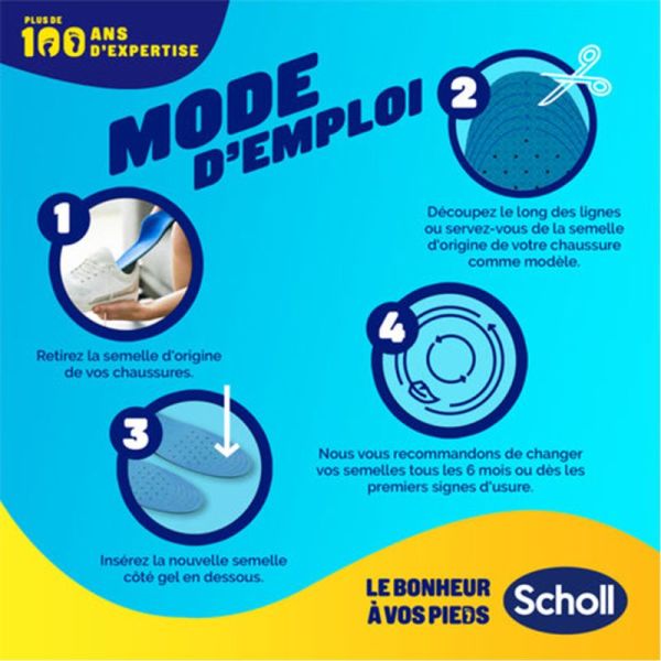 Scholl ExpertSupport Chaussure Professionnelle Taille 40-46,5 1 Paire – Amorti travail intense