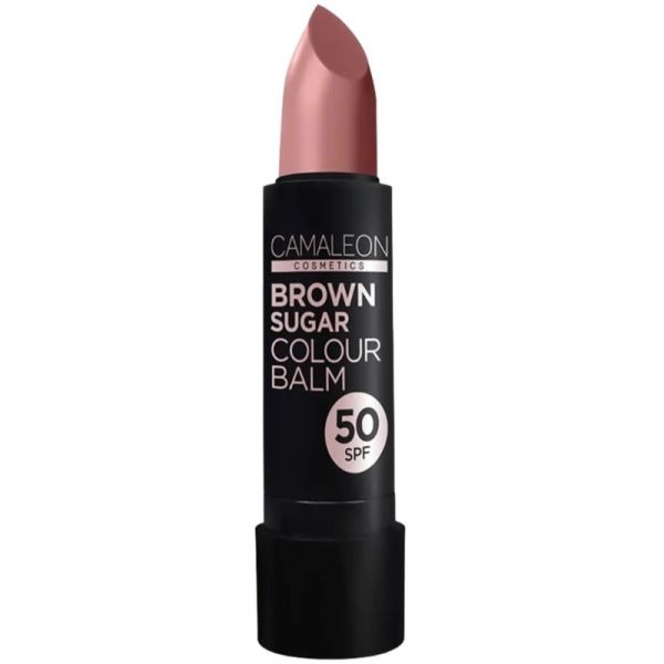 Camaleon Cosmetics Baume à Lèvres Hydratant Marron Sugar Brown – Réparateur et protecteur SPF 50