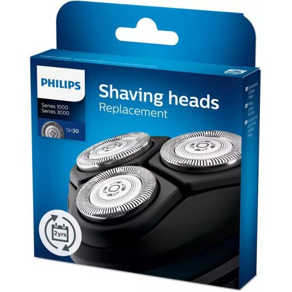 Philips Shaver Series 3000 Tête de Rasoir SH30/50 - Lot de 3