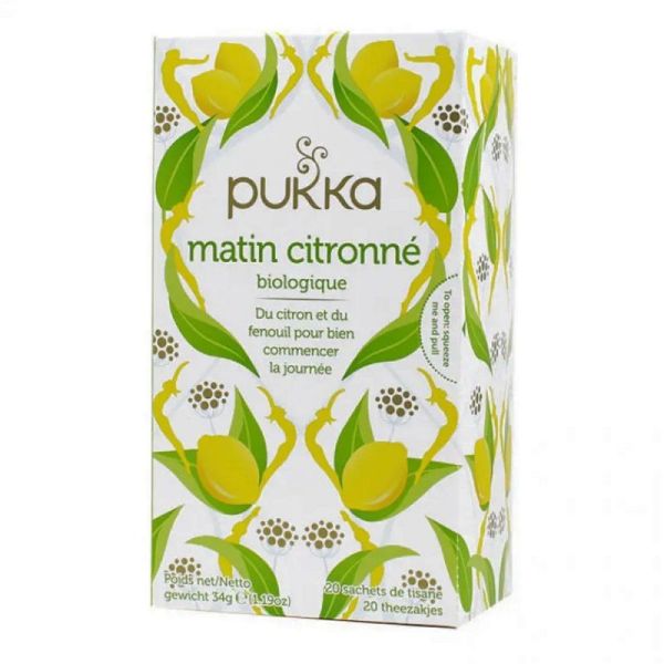 Pukka Infusion Matin Citronné Bio 20 sachets