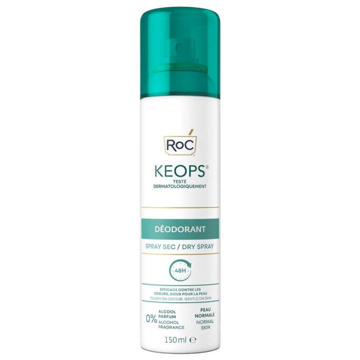 RoC Keops Déodorant Spray Sec - 48H d'Efficacité - Sans Alcool ni ...