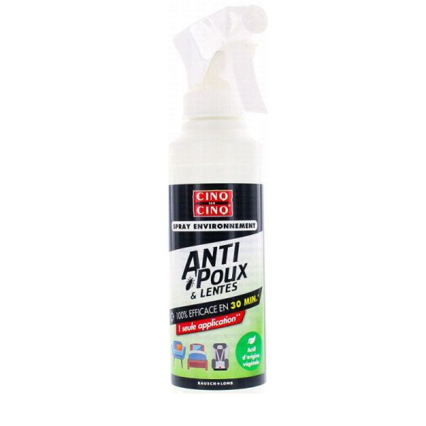 Cinq sur Cinq Traitement Environnement Anti Poux et Lentes Spray 250ml