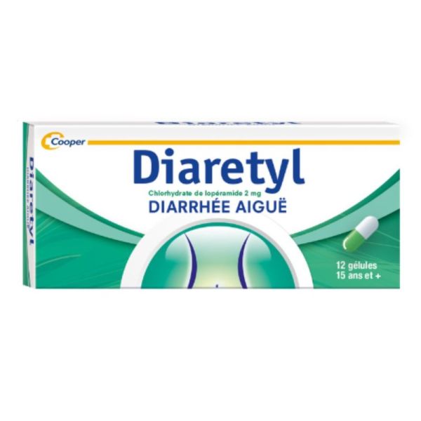 Cooper Diaretyl 2mg Diarrhées Aiguës Passagères - 12 Gélules