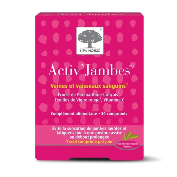 New Nordic Activ'Jambes 90 Comprimés - Soulage les jambes lourdes et stimule la circulation
