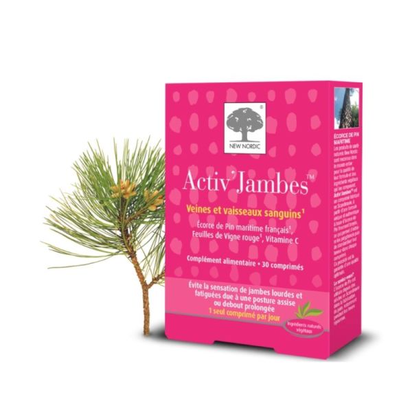 New Nordic Activ'Jambes 90 Comprimés - Soulage les jambes lourdes et stimule la circulation