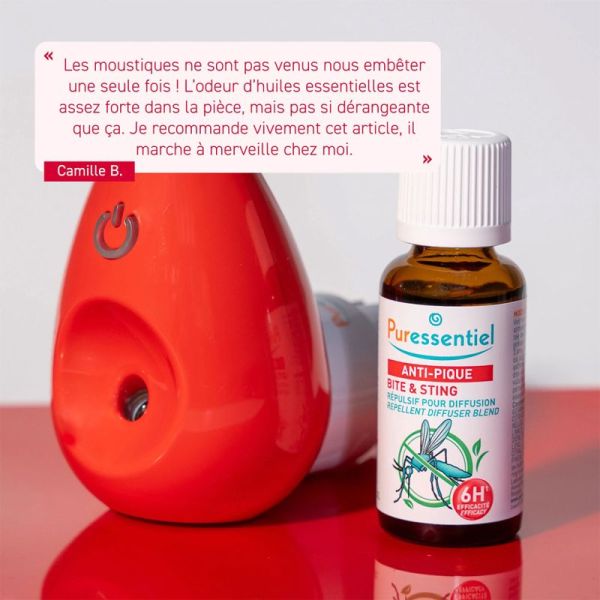 Puressentiel Diffusion Anti-Pique 30 ml – Huiles essentielles répulsives pour une protection intérieure