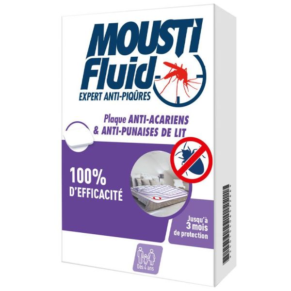 Moustifluid Plaque anti-acariens & punaises de lit