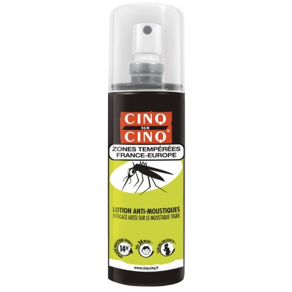 Cinq sur Cinq Lotion Anti-Moustiques Zones Tempérées - 100 ml