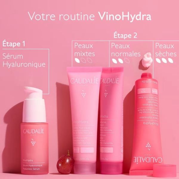Caudalie VinoHydra Crème Hydratation Intense 60 ml - Peaux sèches à très sèches