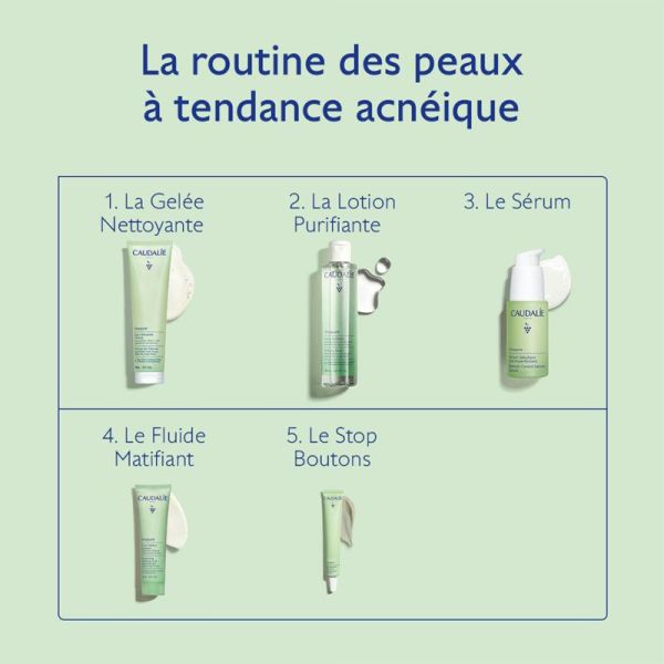 Caudalie Vinopure Sérum à l'Acide Salicylique Anti-imperfections 30ml – Pureté et fraîcheur