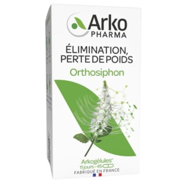 Arkopharma Arkogelules Orthosiphon 45 Gélules – Élimination rénale et minceur