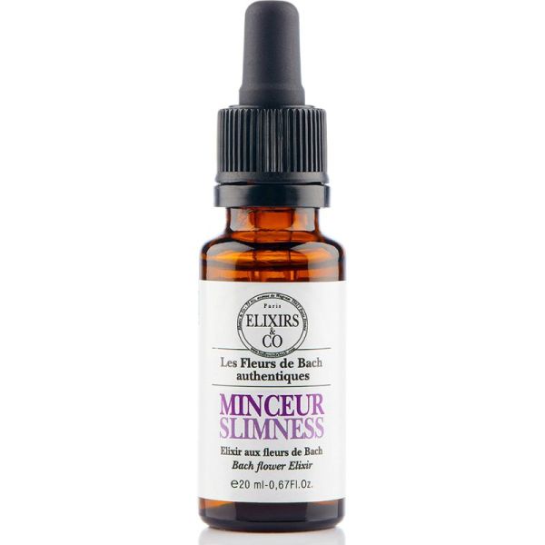 Elixirs & Co Élixir Bio Minceur Fleurs de Bach 20ml – Maîtrise et persévérance