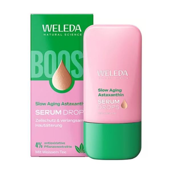 Weleda Slow Aging Astaxanthin Sérum Drops Antioxydant Peaux Matures - 30ml