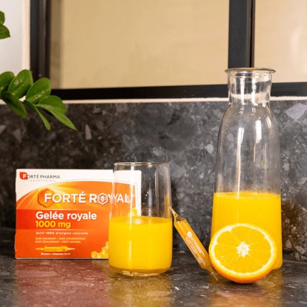 Forté Royal Gelée Royale 1000mg - 2x20 ampoules - Énergie, vitalité et soutien naturel de l’organisme