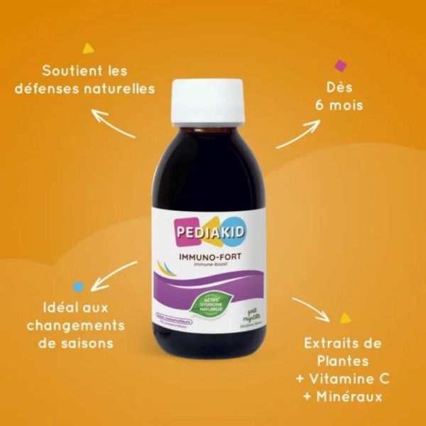 Pédiakid Sirop Immuno-Fort 125 ml – Soutien des défenses naturelles