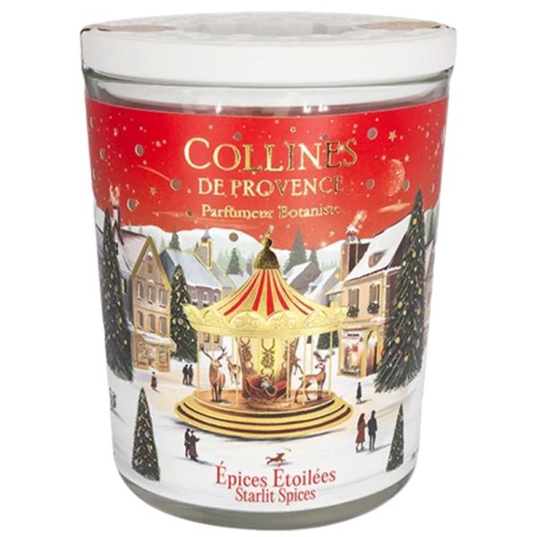 Collines de Provence Bougie Parfumée Epices Étoilées 180g – Ambiance chaleureuse