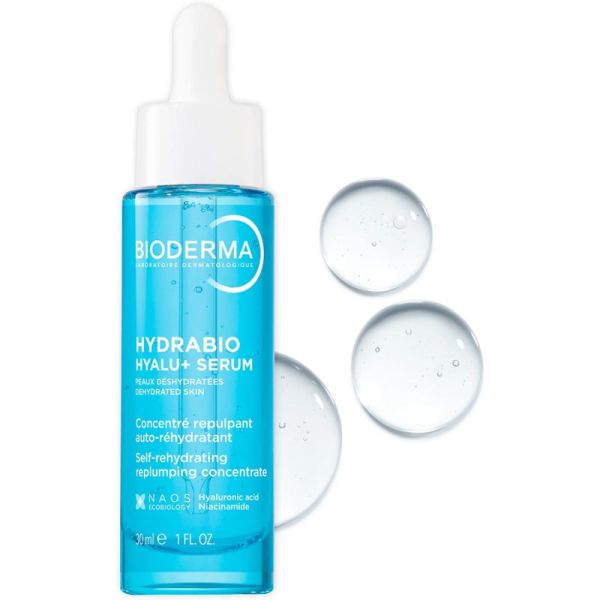 Bioderma Hydrabio Hyalu+ Sérum 30 ml – Concentré repulpant auto-réhydratant anti-âge