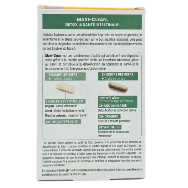 Synergia Maxi-Clean programme 14 jours -  Détox & Santé Intestinale - Inconforts digestifs et ballonnements