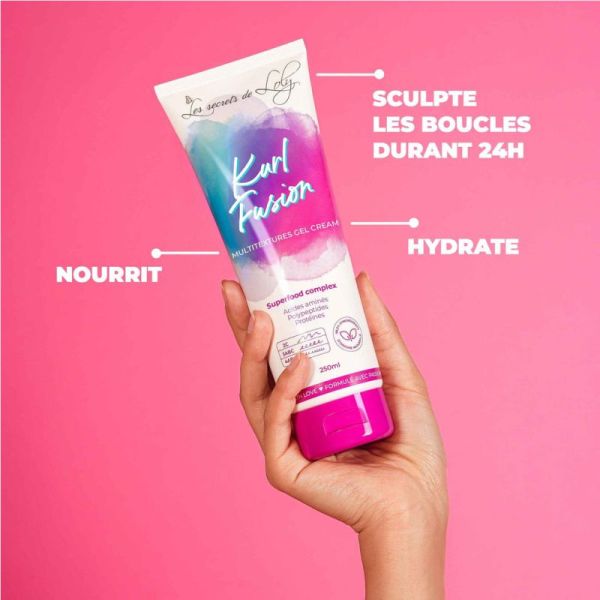 Les Secrets de Loly Kurl Fusion Gel-Crème Multi-Textures 250ml – Définition et nutrition des boucles